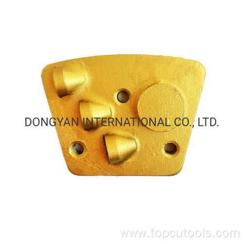 PCD Diamond Trapezoid Concrete Floor Grinding Shoe Discs Plates Tools